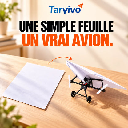 Tarvivo™  — Kit avion en papier télécommandé