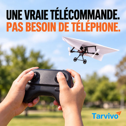 Tarvivo™  — Kit avion en papier télécommandé